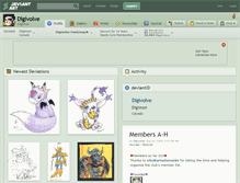 Tablet Screenshot of digivolve.deviantart.com