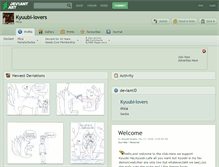 Tablet Screenshot of kyuubi-lovers.deviantart.com