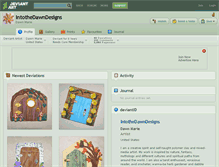 Tablet Screenshot of intothedawndesigns.deviantart.com