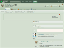 Tablet Screenshot of junkiemonkey121.deviantart.com