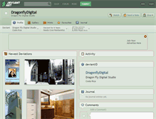 Tablet Screenshot of dragonflydigital.deviantart.com