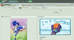 Desktop Screenshot of deathinator.deviantart.com