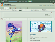 Tablet Screenshot of deathinator.deviantart.com