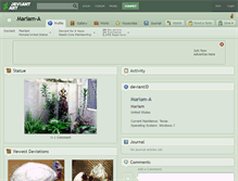 Tablet Screenshot of mariam-a.deviantart.com