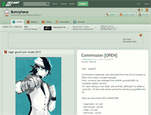 Tablet Screenshot of bunnyhana.deviantart.com