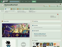 Tablet Screenshot of blackenedroseheart.deviantart.com