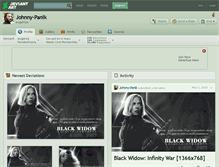 Tablet Screenshot of johnny-panik.deviantart.com