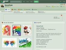 Tablet Screenshot of gezusfreek.deviantart.com