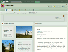 Tablet Screenshot of depressione.deviantart.com