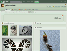Tablet Screenshot of maillot-de-bain.deviantart.com