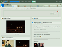 Tablet Screenshot of kombinat.deviantart.com