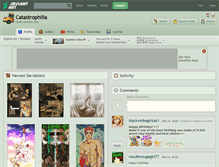 Tablet Screenshot of catastrophilia.deviantart.com