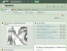 Tablet Screenshot of legendguard.deviantart.com