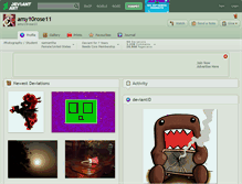 Tablet Screenshot of amy10rose11.deviantart.com