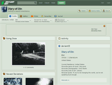 Tablet Screenshot of diary-of-din.deviantart.com