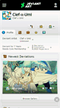 Mobile Screenshot of clef-x-umi.deviantart.com
