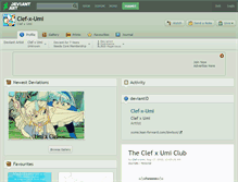 Tablet Screenshot of clef-x-umi.deviantart.com