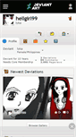 Mobile Screenshot of hellgirl99.deviantart.com