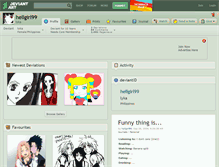 Tablet Screenshot of hellgirl99.deviantart.com