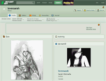 Tablet Screenshot of lovexsarah.deviantart.com