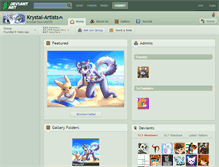 Tablet Screenshot of krystal-artists.deviantart.com