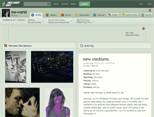 Tablet Screenshot of mo-world.deviantart.com