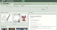 Desktop Screenshot of deathdragon3.deviantart.com