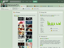 Tablet Screenshot of harryxluna-fc.deviantart.com