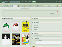 Tablet Screenshot of matu666.deviantart.com