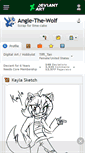 Mobile Screenshot of angle-the-wolf.deviantart.com