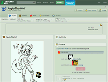 Tablet Screenshot of angle-the-wolf.deviantart.com