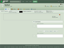 Tablet Screenshot of narikox.deviantart.com