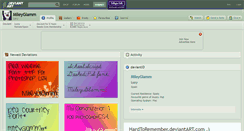 Desktop Screenshot of mileyglamm.deviantart.com