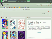 Tablet Screenshot of cran-berry.deviantart.com