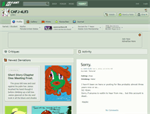 Tablet Screenshot of cmfj-4lif3.deviantart.com