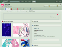 Tablet Screenshot of ano777.deviantart.com