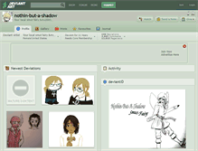 Tablet Screenshot of nothin-but-a-shadow.deviantart.com