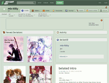 Tablet Screenshot of mix-kitty.deviantart.com