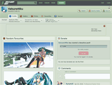 Tablet Screenshot of hatsunemiku.deviantart.com