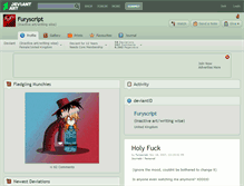 Tablet Screenshot of furyscript.deviantart.com