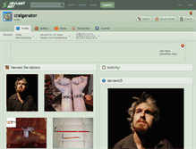Tablet Screenshot of craiganater.deviantart.com