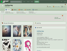 Tablet Screenshot of melissa-kay.deviantart.com