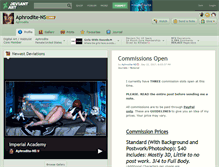 Tablet Screenshot of aphrodite-ns.deviantart.com