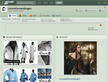 Tablet Screenshot of lenoragewandungen.deviantart.com