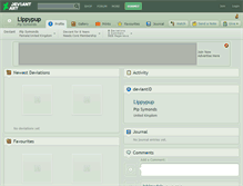 Tablet Screenshot of lippypup.deviantart.com