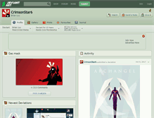 Tablet Screenshot of crimsonstar6.deviantart.com