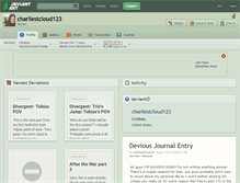 Tablet Screenshot of charliestcloud123.deviantart.com