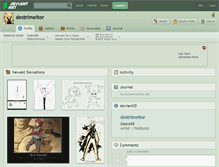 Tablet Screenshot of destrimeitor.deviantart.com