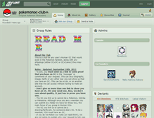 Tablet Screenshot of pokemonoc-club.deviantart.com