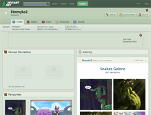 Tablet Screenshot of kimmyko2.deviantart.com